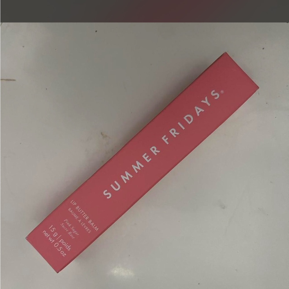 Summer Fridays Pink Lip Butter Balm Tube